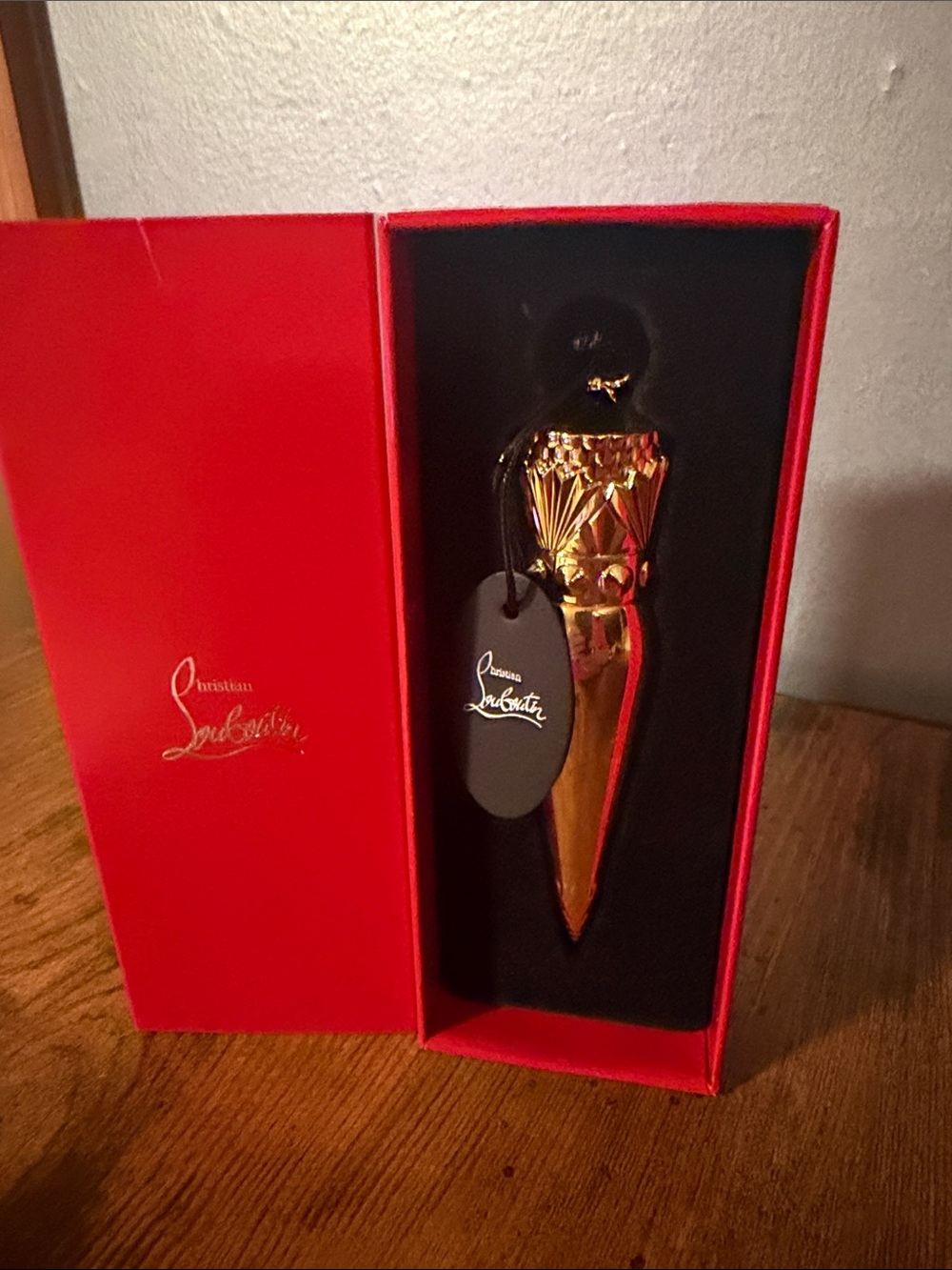 Christian Louboutin Rouge Louboutin 001 Satin Lipstick - Red- New in Box